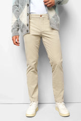 MEYER M5 Move 6598 Fancy Cord Chinos - Super Stretch Organic Cotton - Beige