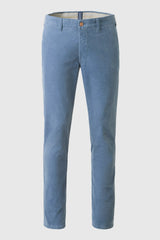 MEYER M5 Move 6598 Fancy Cord Chinos - Super Stretch Organic Cotton - Blue