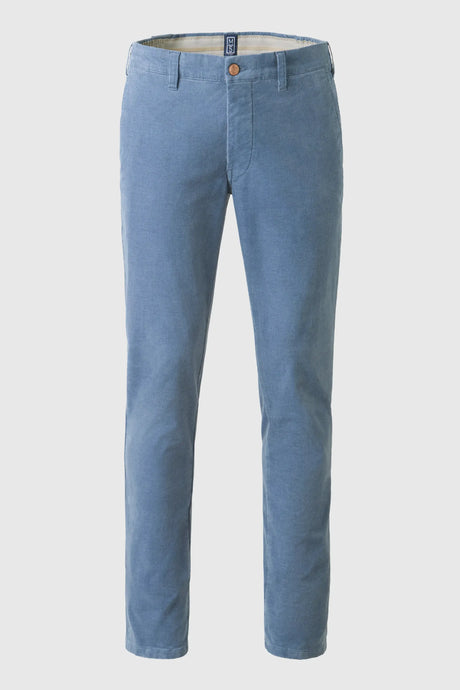 MEYER M5 Move 6598 Fancy Cord Chinos - Super Stretch Organic Cotton - Blue