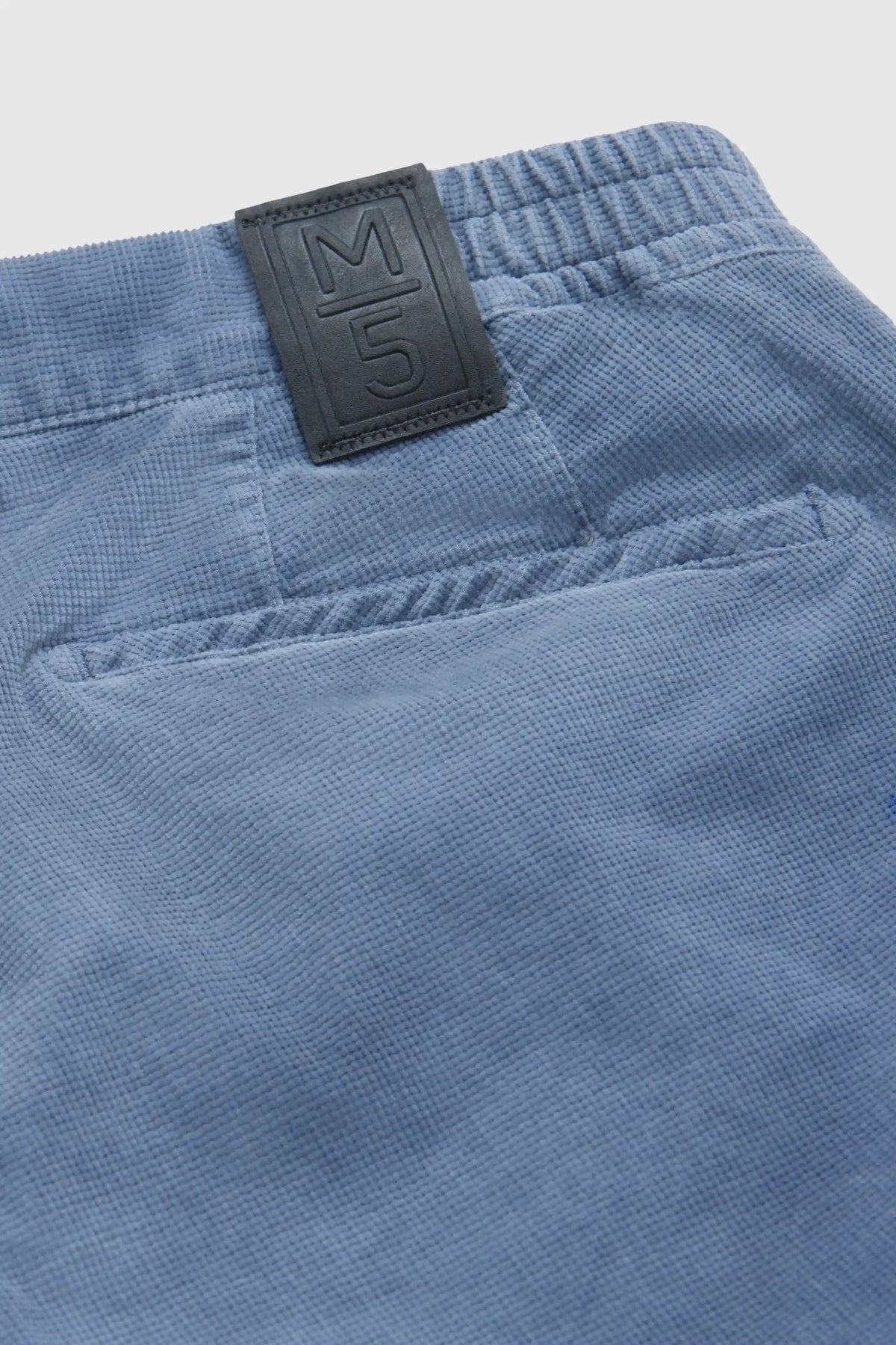 MEYER M5 Move 6598 Fancy Cord Chinos - Super Stretch Organic Cotton - Blue