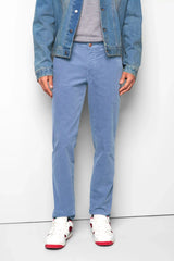 MEYER M5 Move 6598 Fancy Cord Chinos - Super Stretch Organic Cotton - Blue