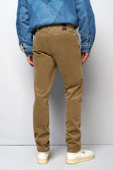 MEYER M5 Move 6598 Fancy Cord Chinos - Super Stretch Organic Cotton - Camel