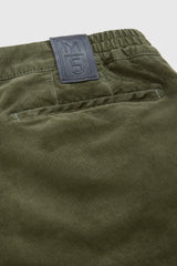 MEYER M5 Move 6598 Fancy Cord Chinos - Super Stretch Organic Cotton - Olive