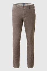 MEYER M5 Move 6598 Fancy Cord Chinos - Super Stretch Organic Cotton - Stone