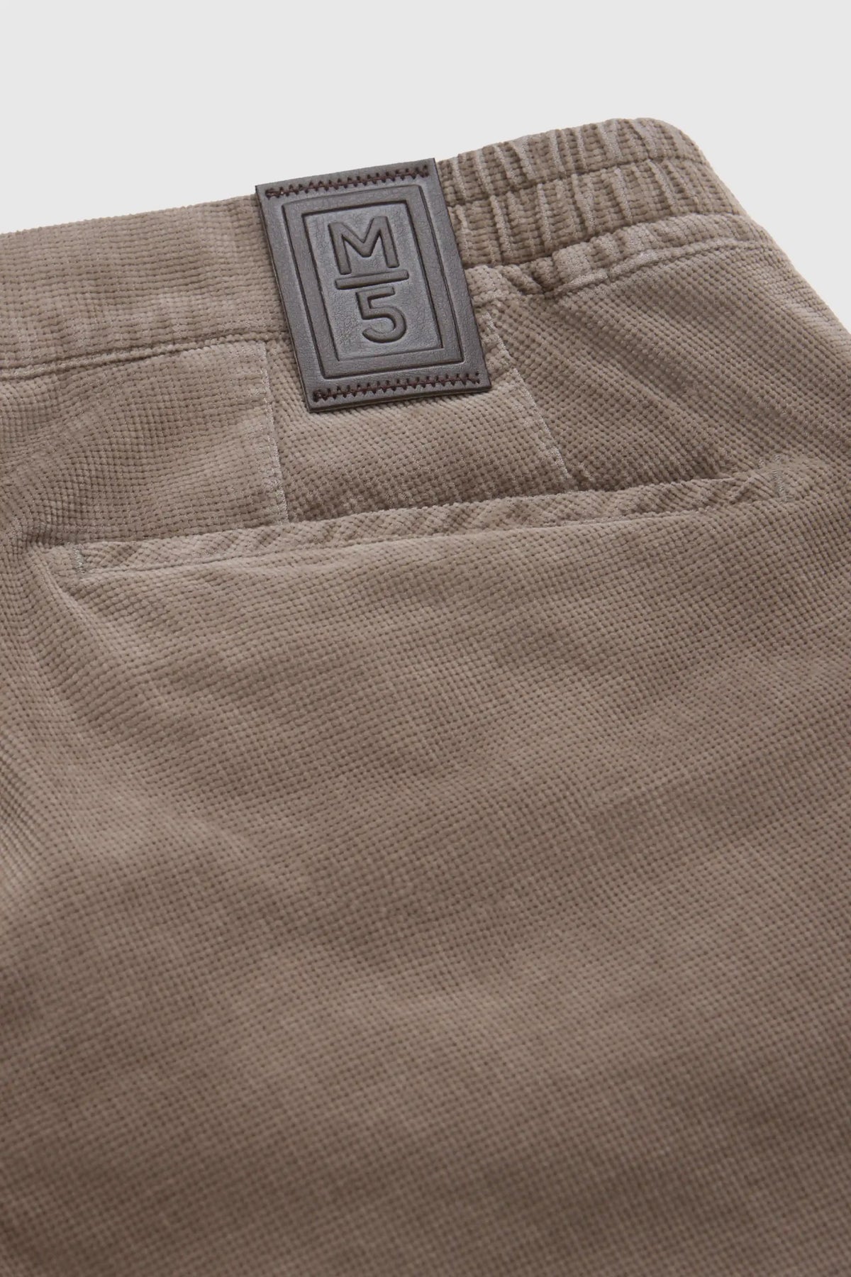 MEYER M5 Move 6598 Fancy Cord Chinos - Super Stretch Organic Cotton - Stone