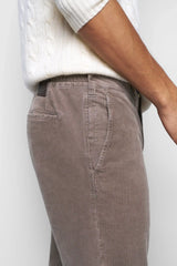 MEYER M5 Move 6598 Fancy Cord Chinos - Super Stretch Organic Cotton - Stone