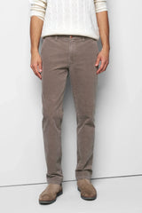 MEYER M5 Move 6598 Fancy Cord Chinos - Super Stretch Organic Cotton - Stone