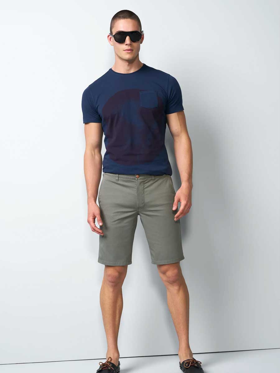 MEYER M5 Shorts - 6024 Modern Fit - Super Stretch Organic Cotton - Olive