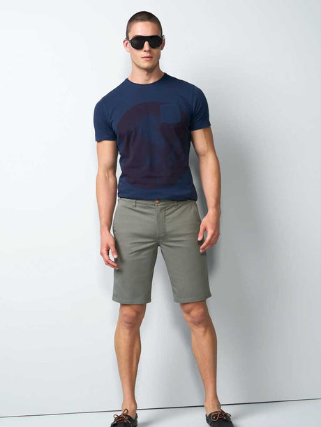 MEYER M5 Shorts - 6024 Modern Fit - Super Stretch Organic Cotton - Olive