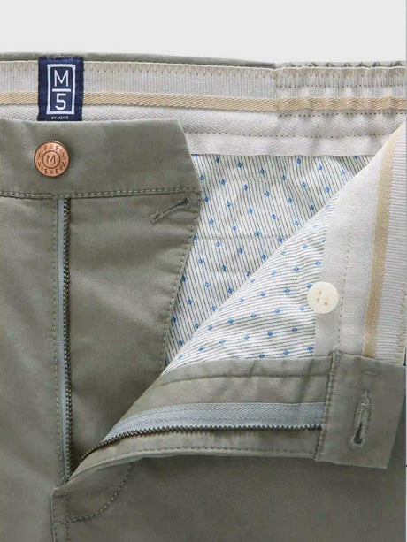 MEYER M5 Shorts - 6024 Modern Fit - Super Stretch Organic Cotton - Olive