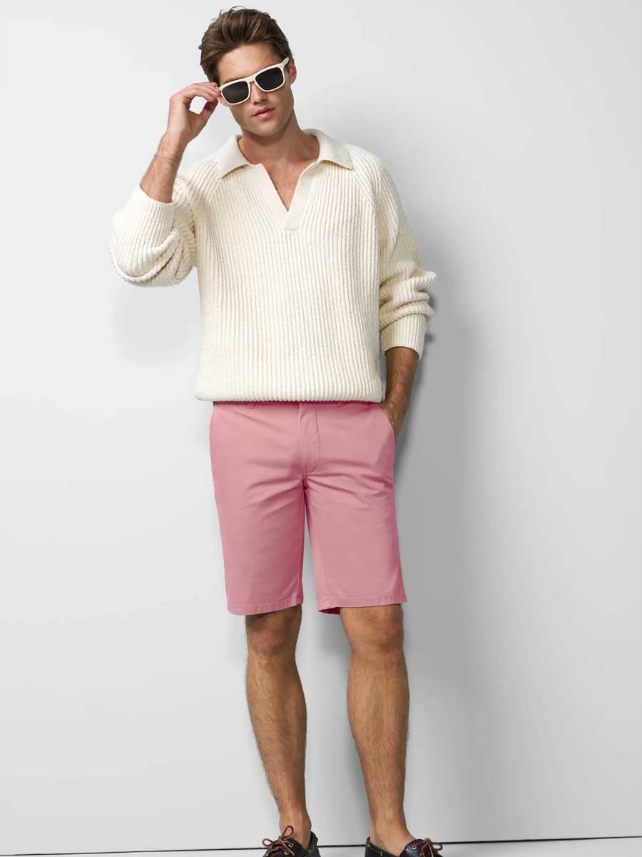 MEYER M5 Shorts - 6024 Modern Fit - Super Stretch Organic Cotton - Salmon