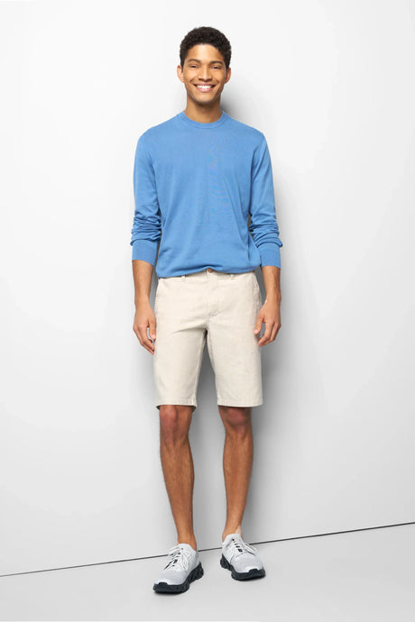 MEYER M5 Shorts - 6027 Modern Fit - Super Stretch Linen Shorts - Beige