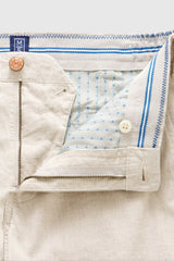 MEYER M5 Shorts - 6027 Modern Fit - Super Stretch Linen Shorts - Beige