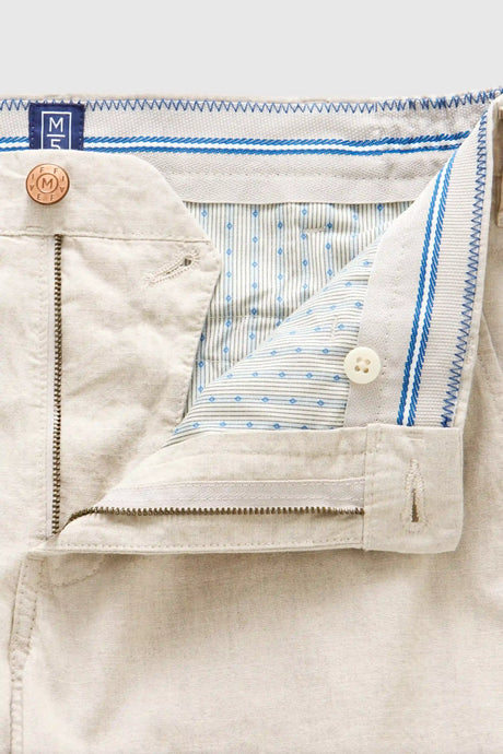 MEYER M5 Shorts - 6027 Modern Fit - Super Stretch Linen Shorts - Beige