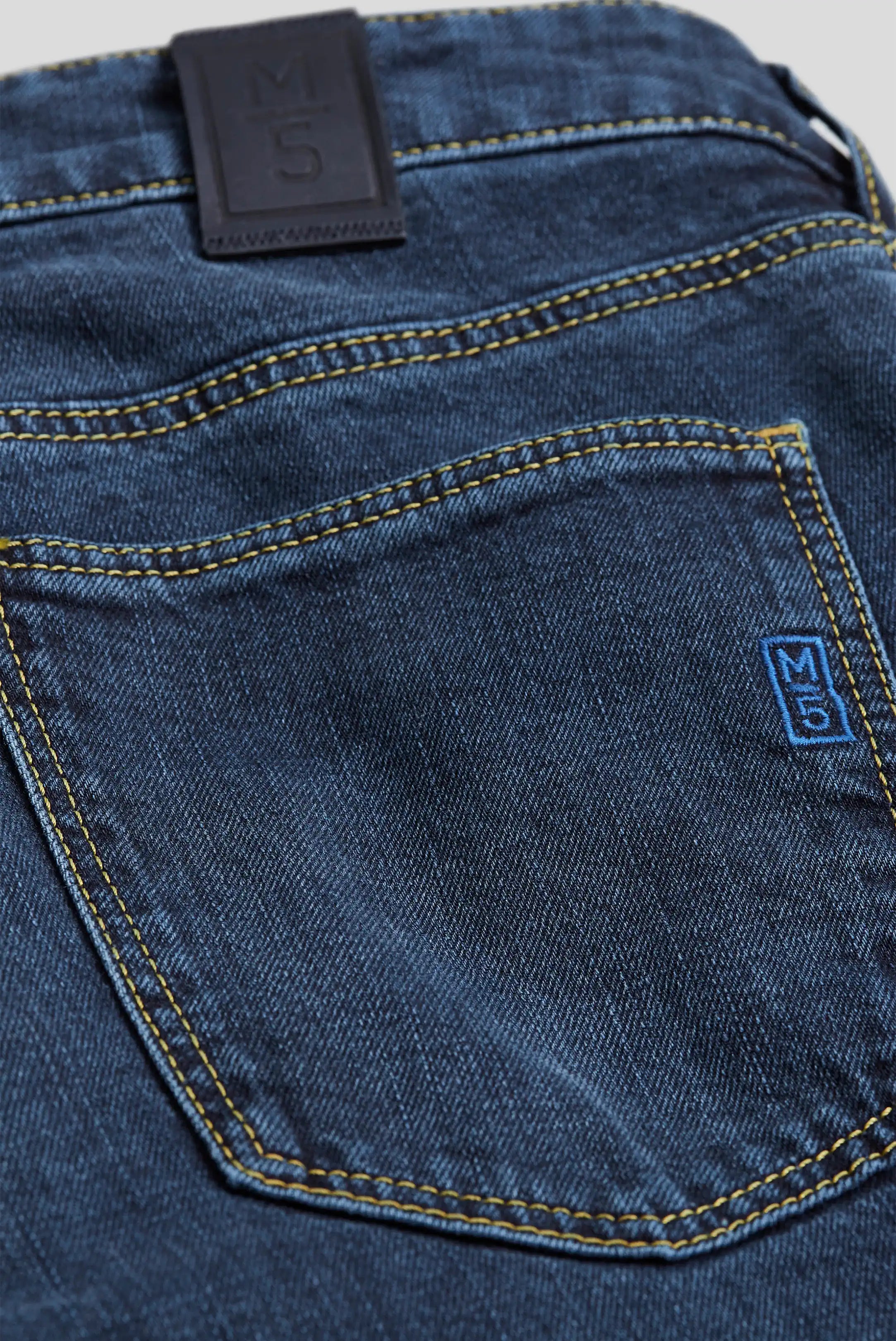 MEYER M5 Jeans - 6207 Slim Fit - Fairtrade Stretch Denim - Overdyed Blue