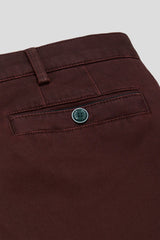 MEYER New York Trousers - 5617 Fine Texture Chinos - Bordeaux Meyer