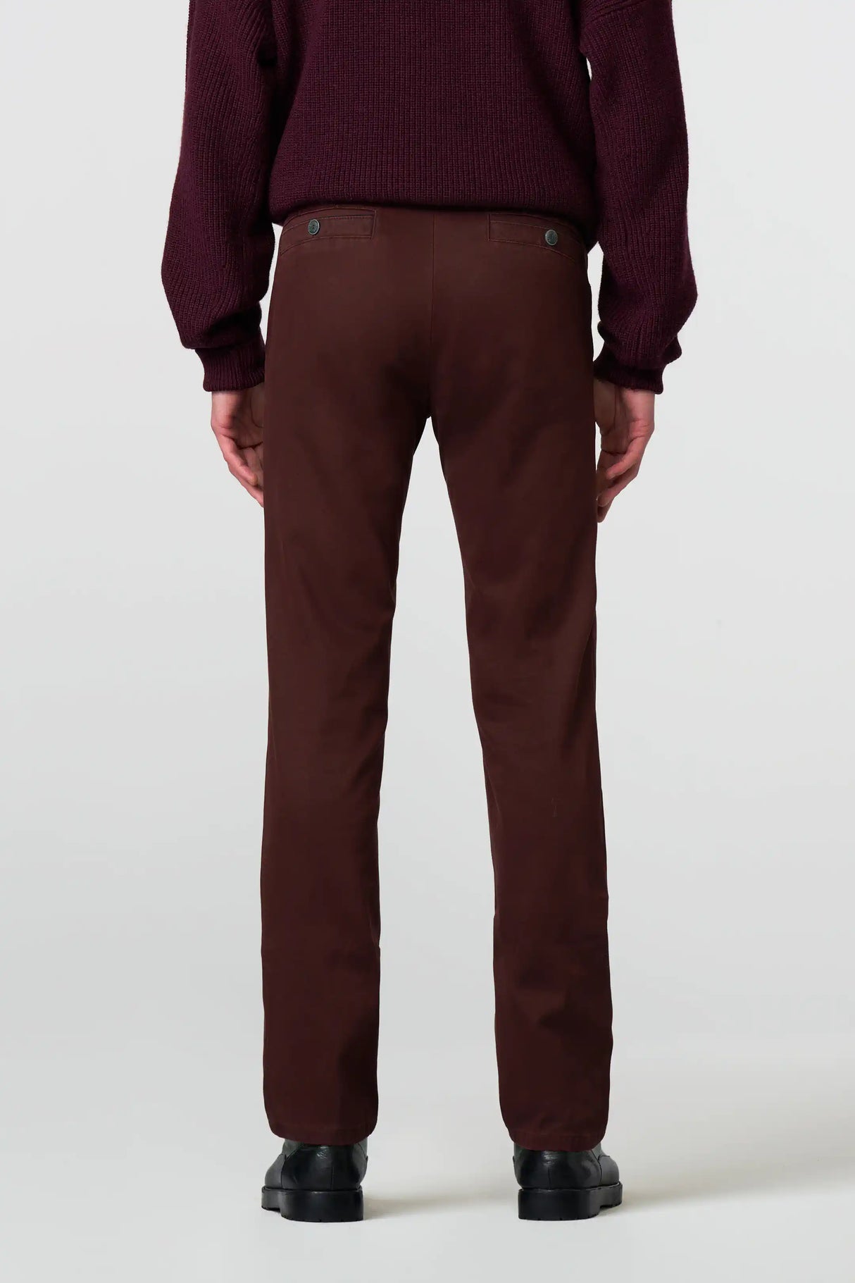MEYER New York Trousers - 5617 Fine Texture Chinos - Bordeaux Meyer