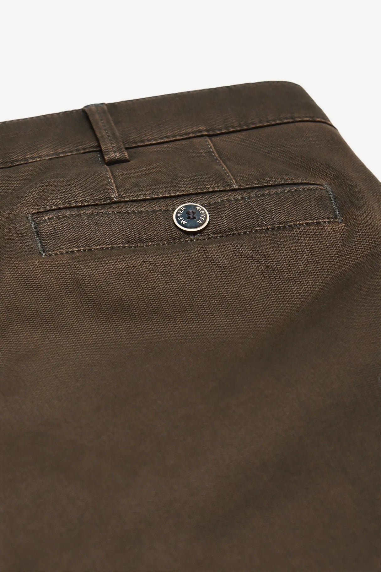 MEYER New York Trousers - 5617 Fine Texture Chinos - Brown