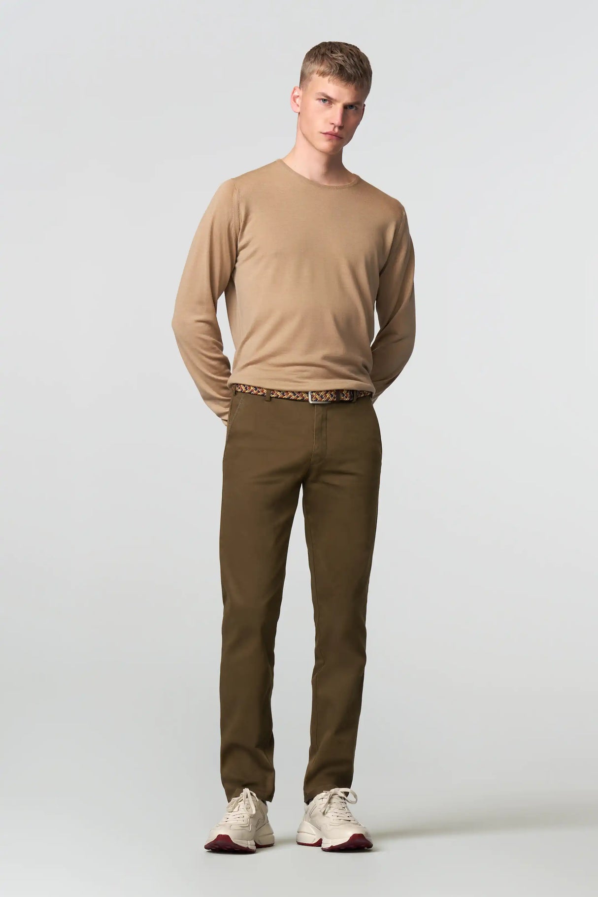 MEYER New York Trousers - 5617 Fine Texture Chinos - Caramel Meyer