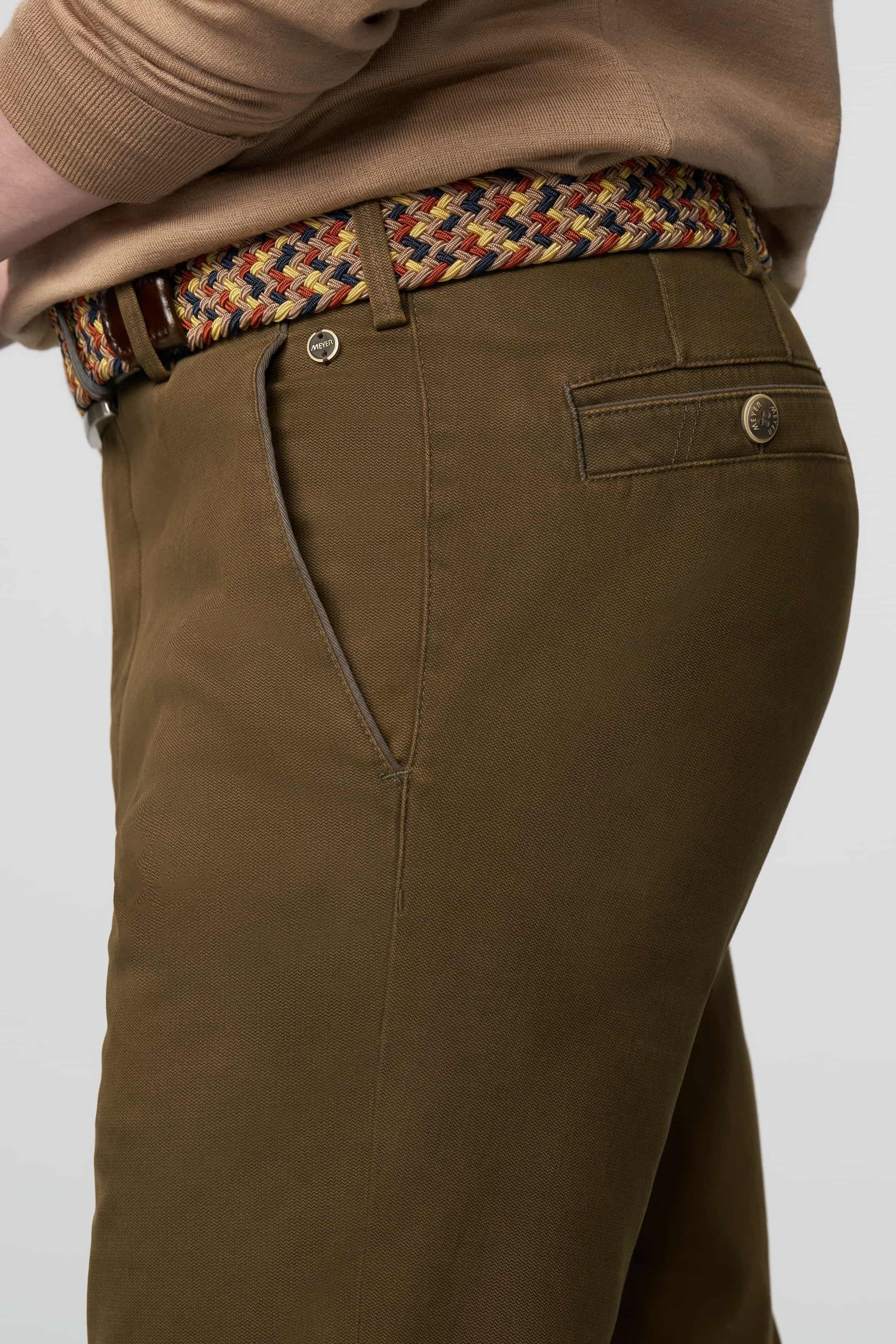 MEYER New York Trousers - 5617 Fine Texture Chinos - Caramel Meyer