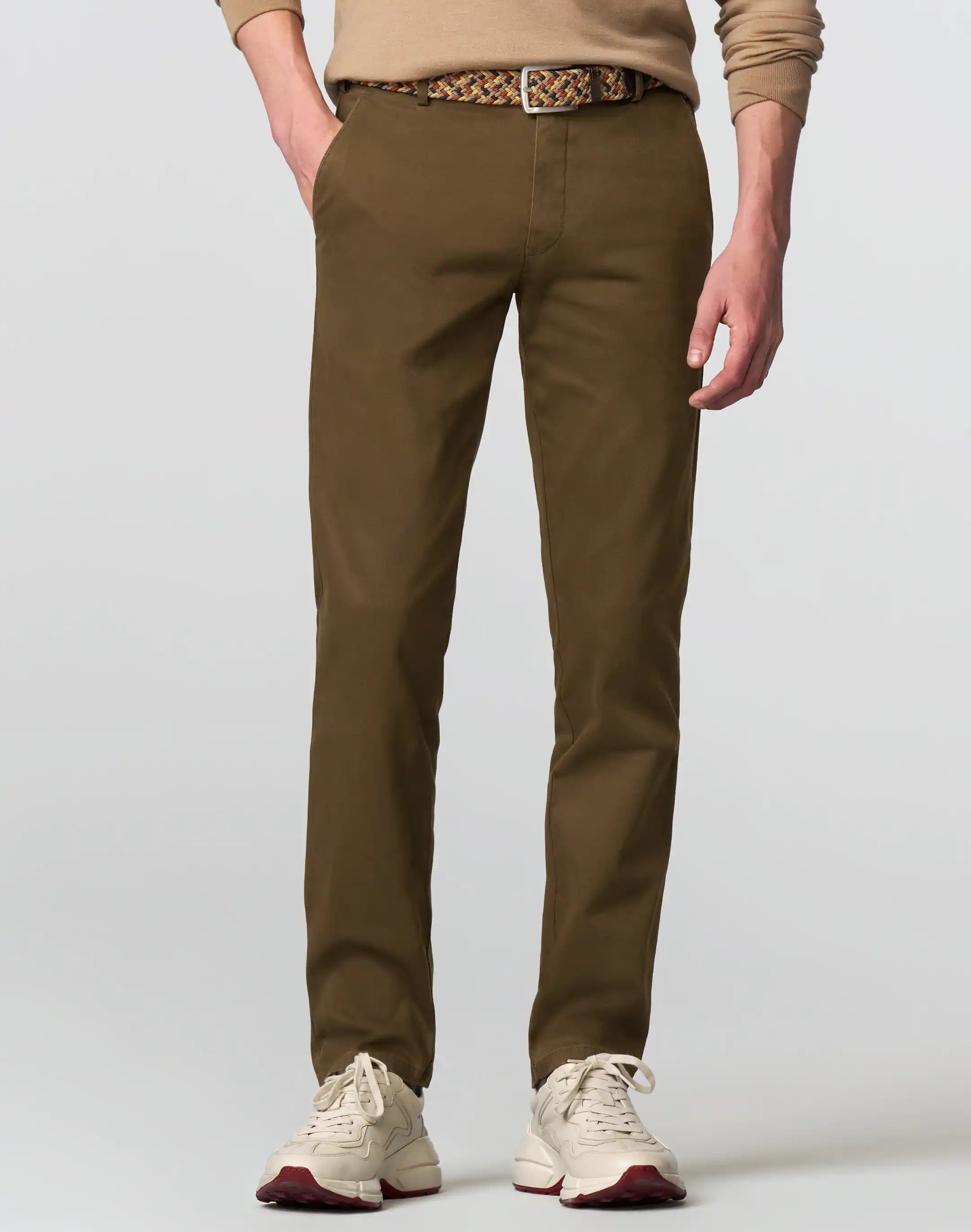 MEYER New York Trousers - 5617 Fine Texture Chinos - Caramel Meyer