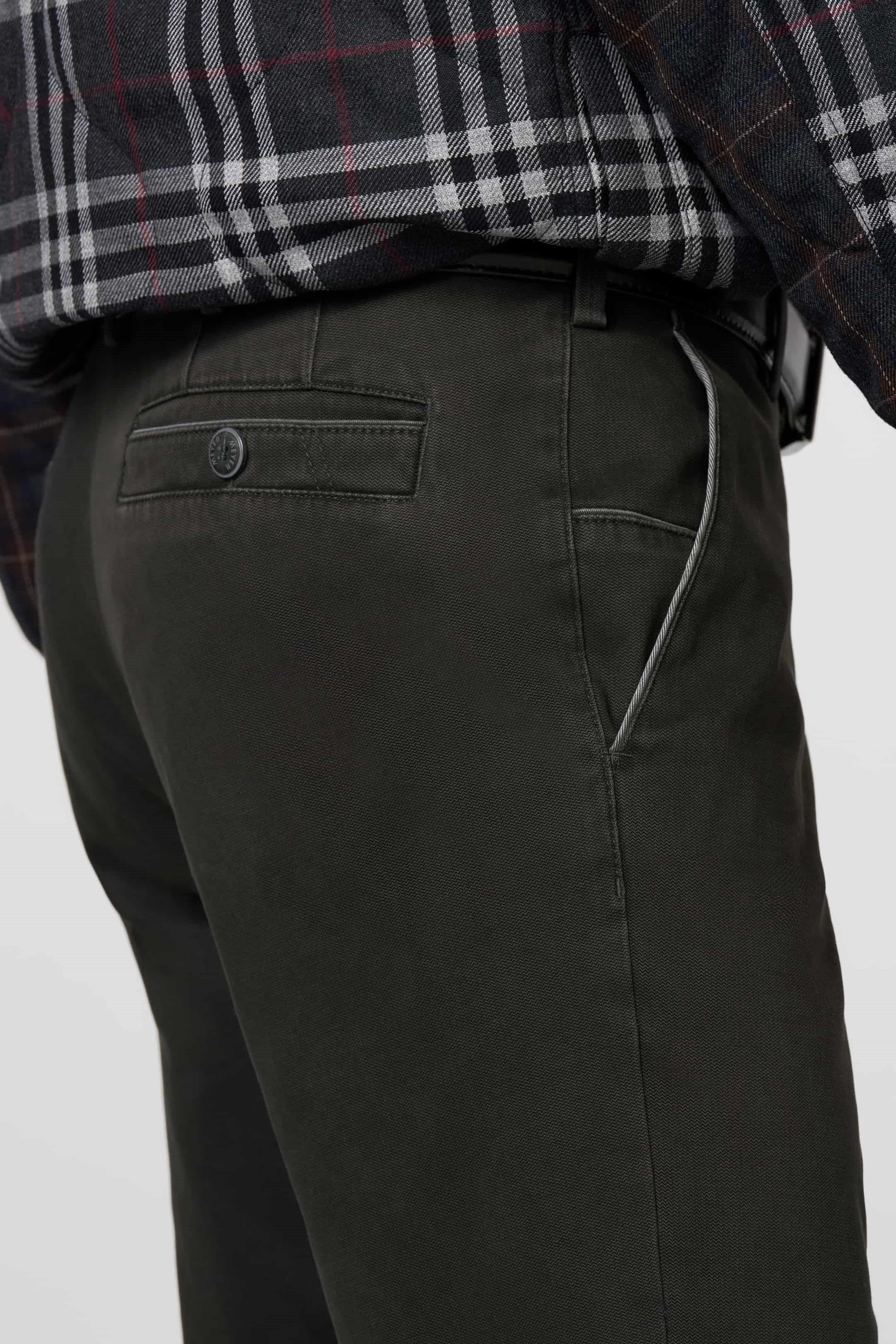 MEYER New York Trousers - 5617 Fine Texture Chinos - Charcoal Meyer