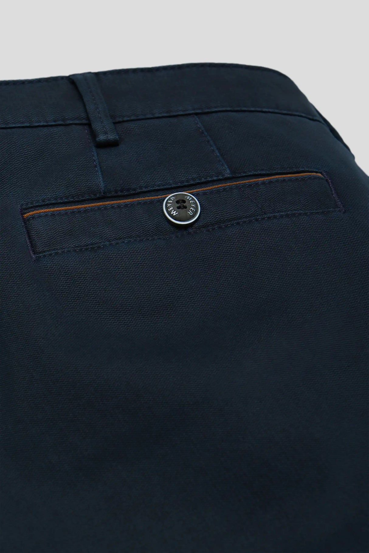 MEYER New York Trousers - 5617 Fine Texture Chinos - Navy Meyer