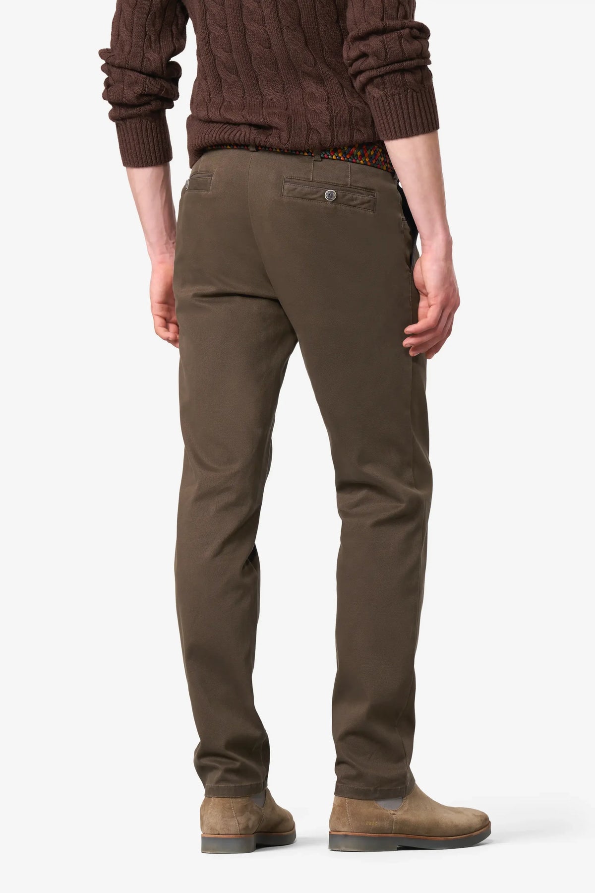 MEYER New York Trousers - 5617 Fine Texture Chinos - Stone