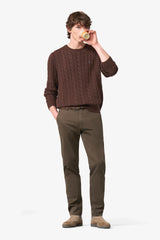 MEYER New York Trousers - 5617 Fine Texture Chinos - Stone