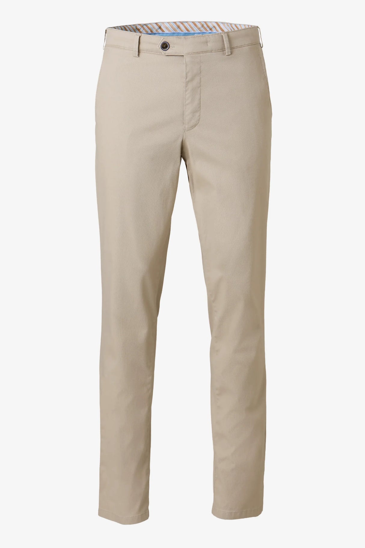 MEYER Roma Comfort Fit Chinos – 5080 Organic Cotton Stretch – Beige