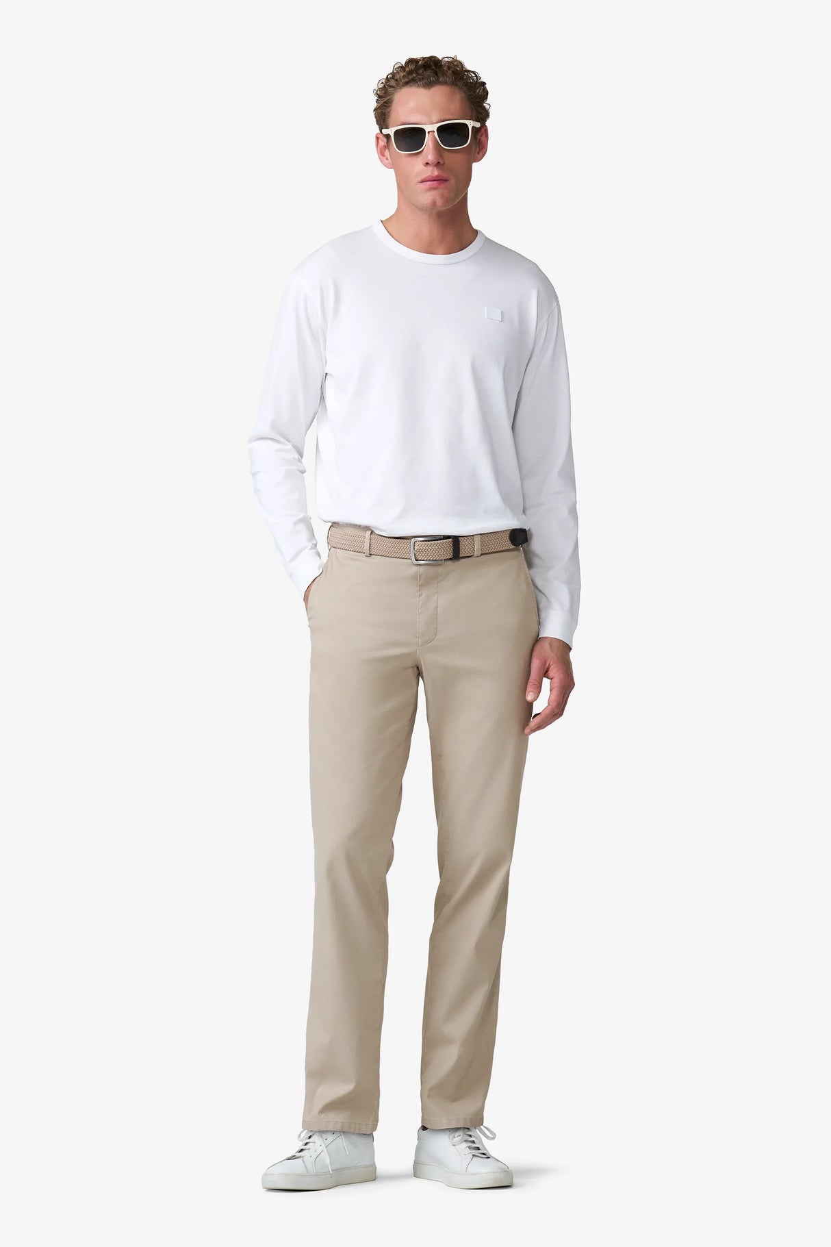 MEYER Roma Comfort Fit Chinos – 5080 Organic Cotton Stretch – Beige