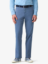 MEYER Roma Comfort Fit Chinos – 5080 Organic Cotton Stretch – Mid Blue