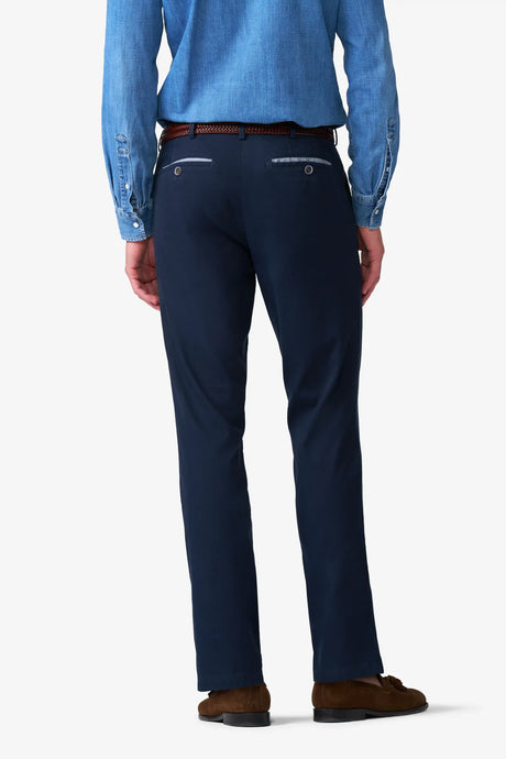 MEYER Roma Comfort Fit Chinos – 5080 Organic Cotton Stretch – Navy
