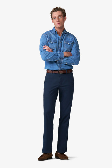 MEYER Roma Comfort Fit Chinos – 5080 Organic Cotton Stretch – Navy