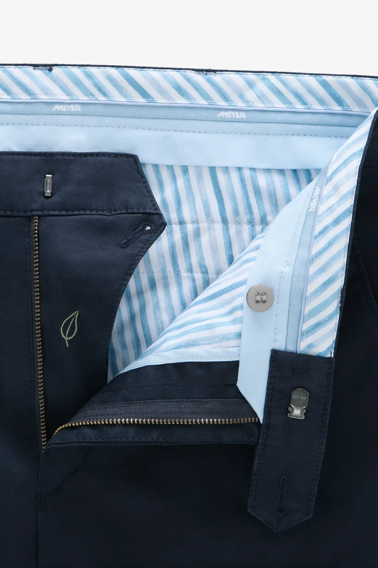 MEYER Roma Comfort Fit Chinos – 5080 Organic Cotton Stretch – Navy