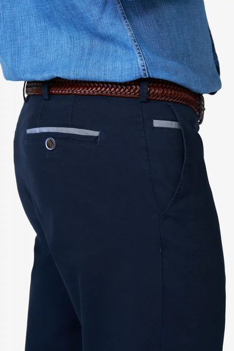 MEYER Roma Comfort Fit Chinos – 5080 Organic Cotton Stretch – Navy