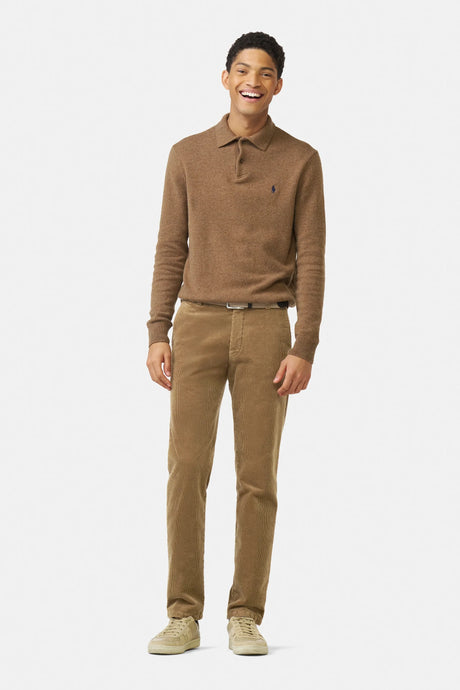 MEYER Roma Corduroy Chinos - 3708 Organic Cotton Stretch - Cappuccino