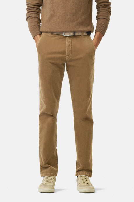 MEYER Roma Corduroy Chinos - 3708 Organic Cotton Stretch - Cappuccino