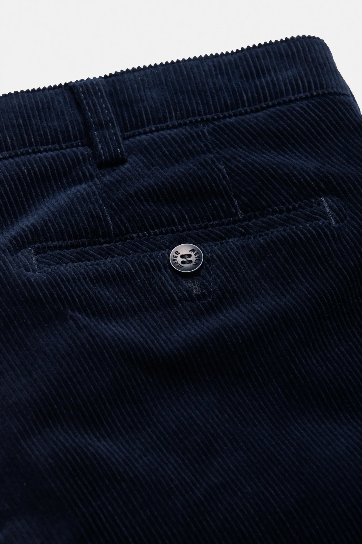 MEYER Roma Corduroy Chinos - 3708 Organic Cotton Stretch - Navy