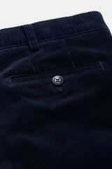MEYER Roma Corduroy Chinos - 3708 Organic Cotton Stretch - Navy