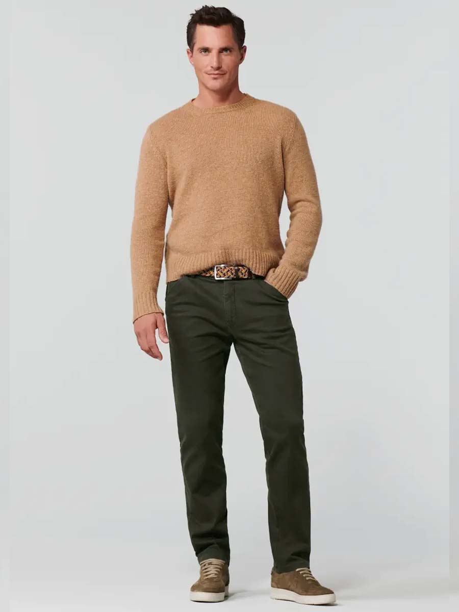 KE-MEYER-CHICAGO-2-5605-28-REGULAR Men's Meyer 5 Pocket Trousers green