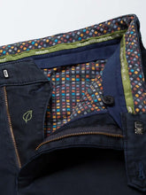 Load image into Gallery viewer, MEYER Trousers - Chicago 5606 Micro Structure Cotton Chinos - Navy
