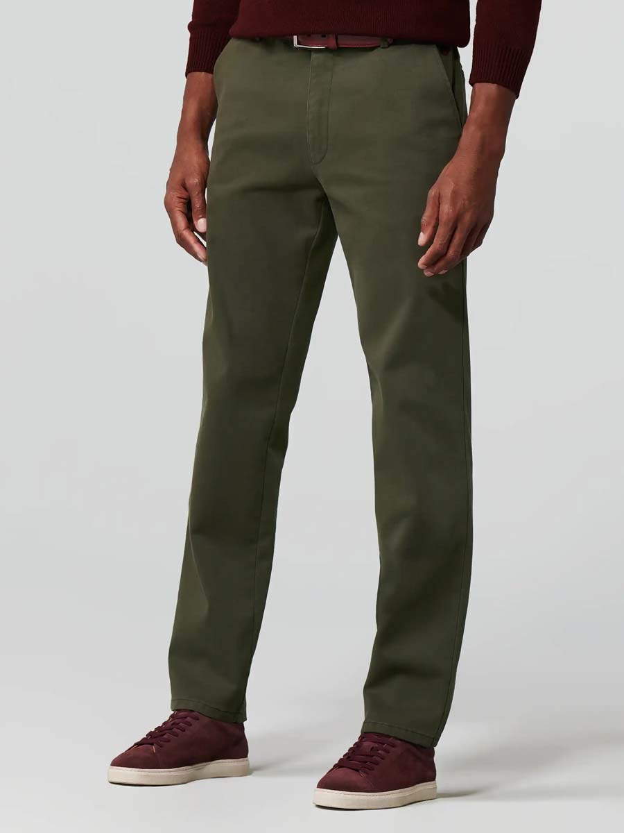 MEYER Oslo Trousers - 316 Luxury Cotton Chinos - Laurel – A Farley