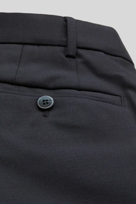 MEYER Oslo Trousers - 344 Flex Tropical Wool-Mix - Navy Meyer