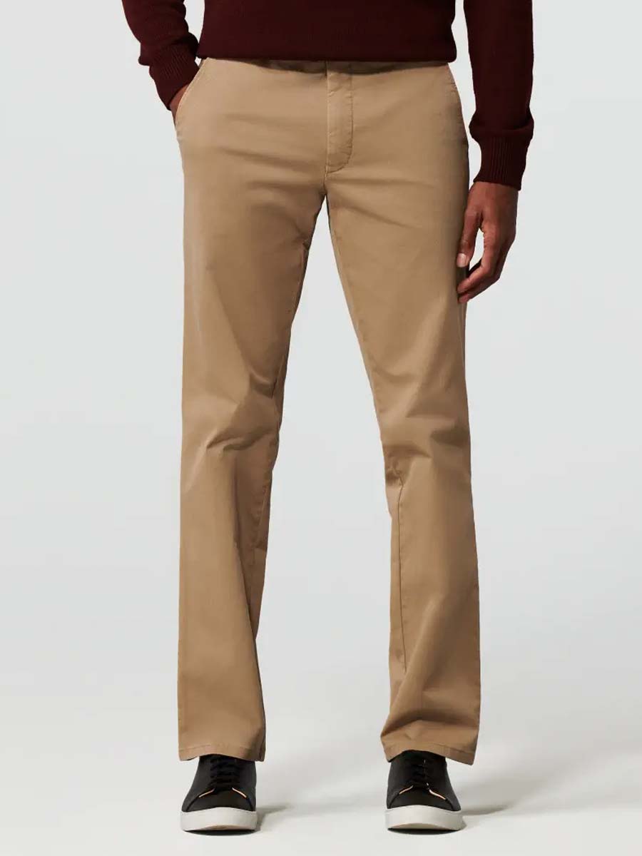 30% OFF - MEYER Trousers - Roma 316 Luxury Cotton Chinos - Camel - Size: 30 REG