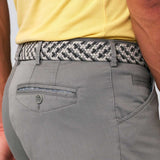 MEYER Woven Belt - Super Stretch - Multi Colour Grey
