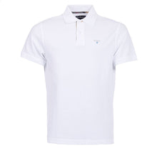 Load image into Gallery viewer, BARBOUR Tartan Pique Polo Shirt - Men&#39;s - White/Dress
