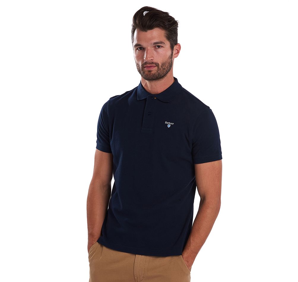 BARBOUR Sports Polo Shirt - Men's - New Navy