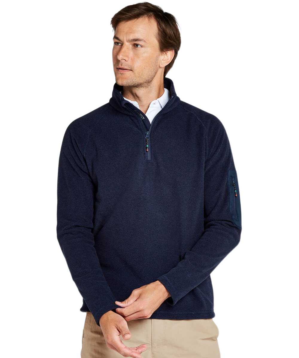 DUBARRY Monaco Unisex Quarter-Zip Technical Fleece - Navy