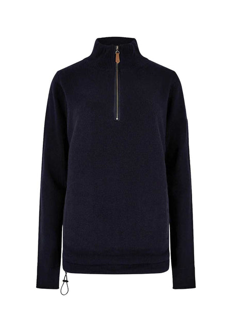 DUBARRY Morrisey Zip Neck Sweater - Women's - Navy